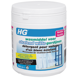 HG wasmiddel voor stralend witte gordijnen